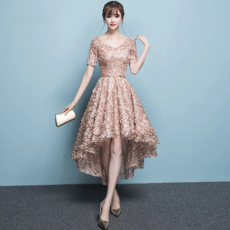 

Вечернее платье FZSLCYIYI, с V-образным вырезом, цветочным принтом, на шнуровке, на спине, вечернее китайское платье-Ципао