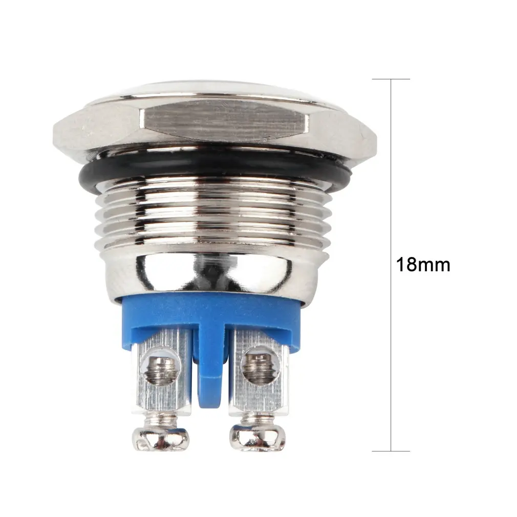 

16mm Professional Start Horn Button Momentary Nickel Plated Brass Metal Push Button Practical Waterproof Switch HOT