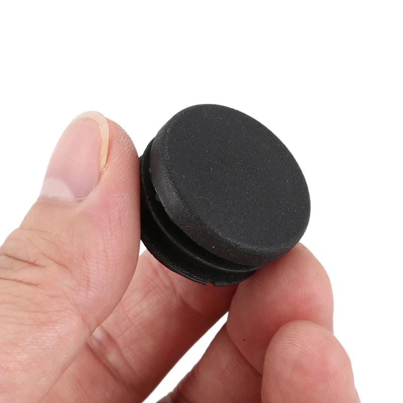 

28mm Dia Round Plastic Blanking End Cap Pipe Tubing Tube Insert 12 Pcs