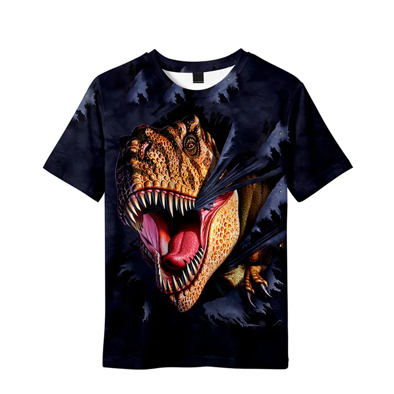 Футболка с динозавром тираннозавром рубашка в стиле хип-хоп для мужчин и женщин