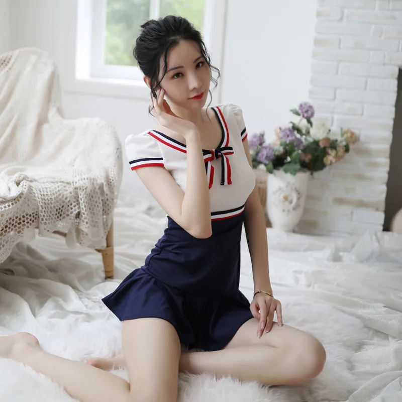 Сексуальное нижнее белье женский костюм с бантом сексуальная юбка Эротическая