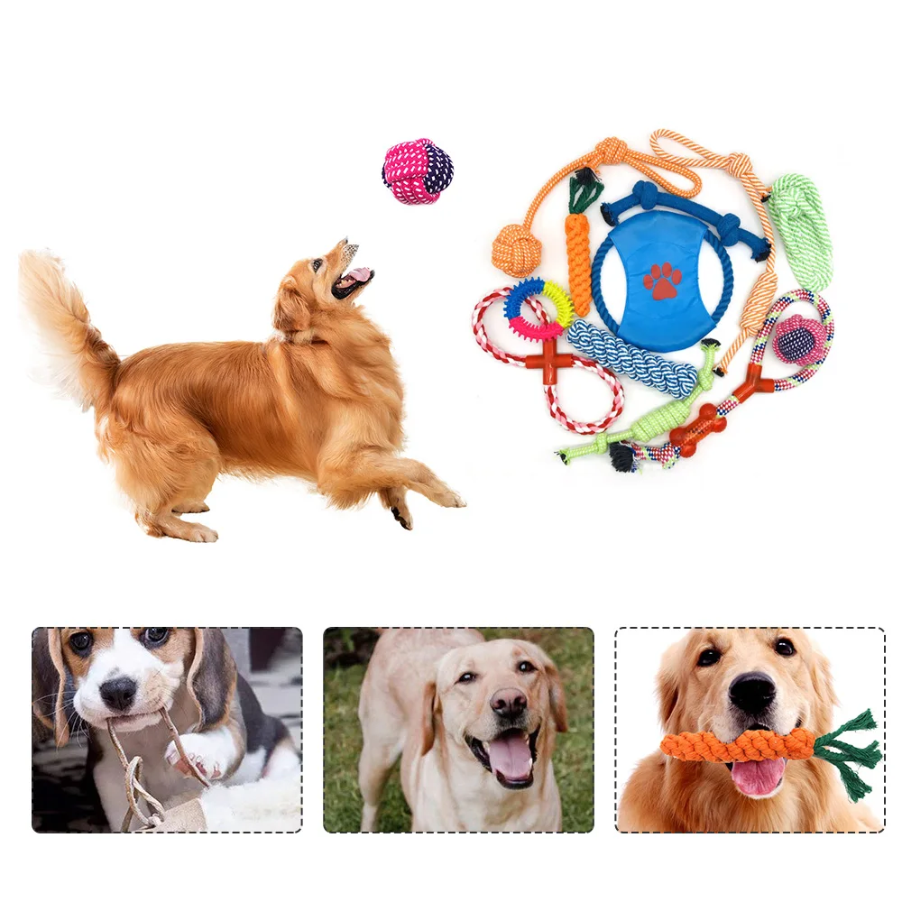 

Funny Pet Nibble Toy Cotton Rope Braided Rope Toys Safe Colorful Funny Teething Puppy Toys For Small To Medium Dogs Games