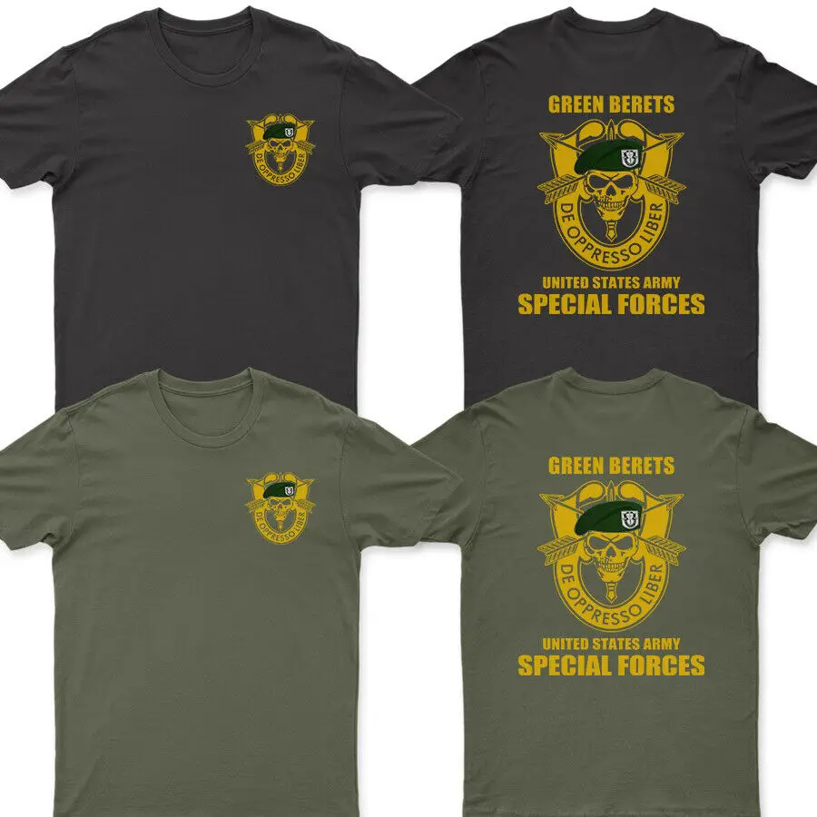 

Special Forces Group Airborne Military Green Beret T-Shirt. Summer Cotton O-Neck Short Sleeve Mens T Shirt New S-3XL