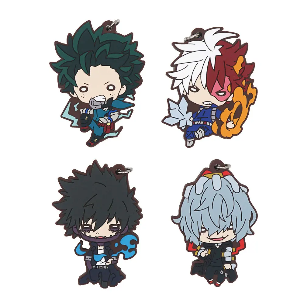 Резиновый брелок для ключей моя геройская Академия Аниме Boku no Hero Dabi Shigaraki Tomura Izuku