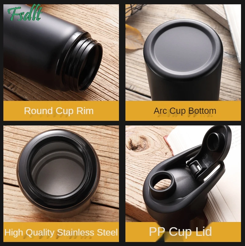 Портативная велосипедная бутылка для воды Вакуумная чашка питьевой термос