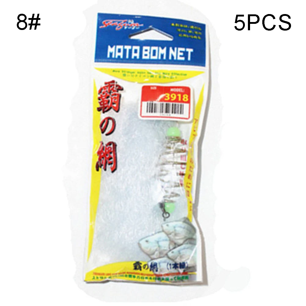 5 шт. рыболовная сеть липкая Ловушка с ночными огнями пружинная нейлоновые снасти