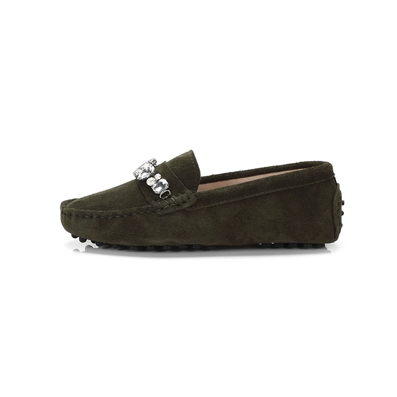 genuine cowhide leather women shoes Female Casual Fashion Flats Spring Autumn driving shoes women leather loafers