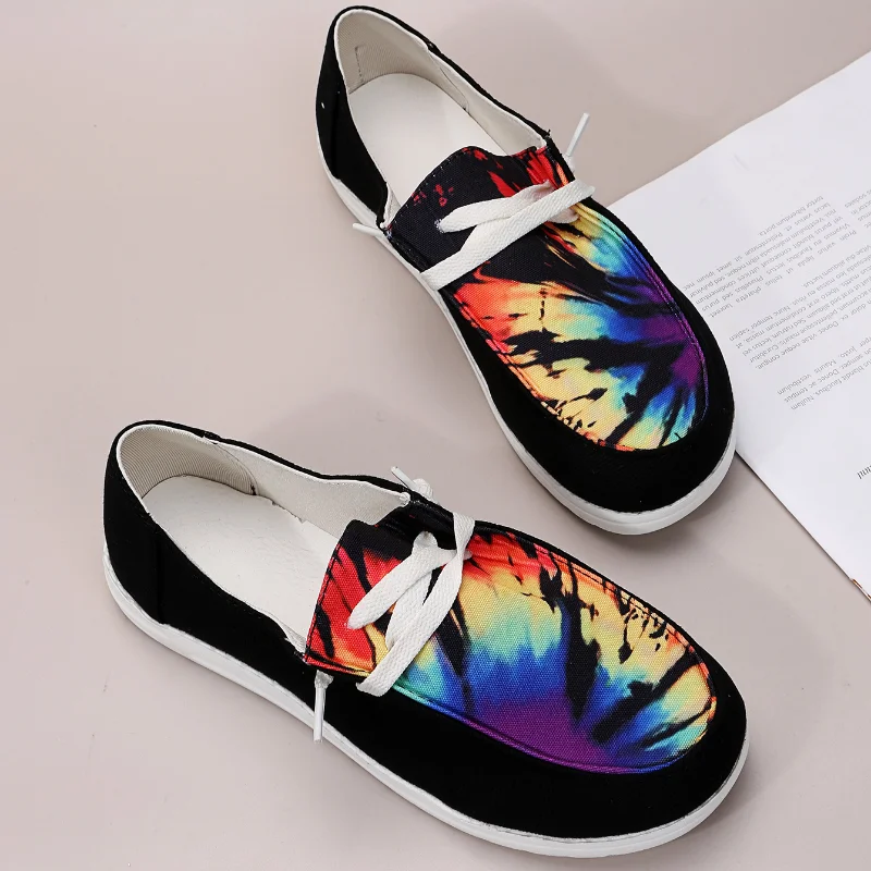 

Женские холщовые кроссовки без шнуровки, Повседневные Дышащие лоферы на плоской подошве, модель 36-43 на осень, 2022