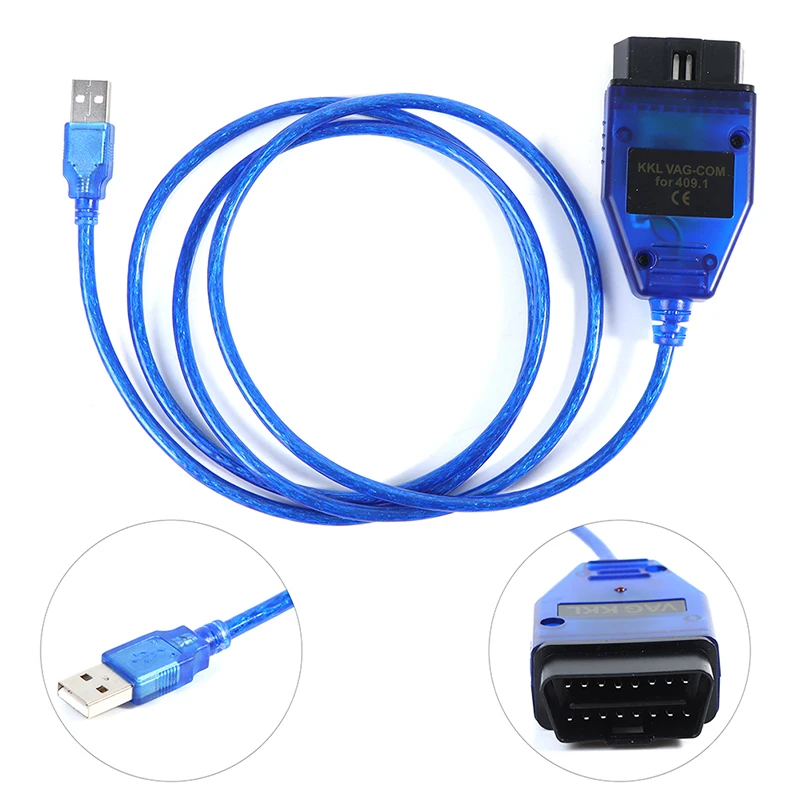 VAG 409.1 USB Car Diagnostic Cable Scanner Interface for Volkswagen Audi Test Line Device ELM327 Accessories | Автомобили и