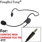 Тактическая гарнитура, регулируемый микрофон, разъем NATO, гарнитура для COMTAC MSA EARMOR TCA TRI PTT для портативной рации prc152 PRC148