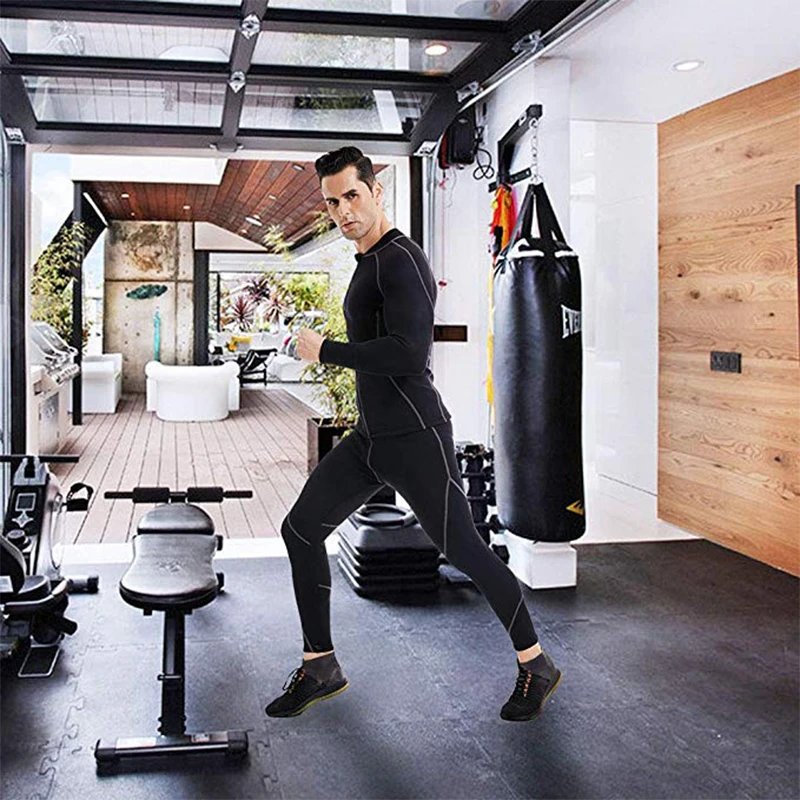 New Men's Hot Sweat Weight Loss Shirt Corset Shapewear Fitness Neoprene Body Shaper Sauna Jacket Suit Training blouses