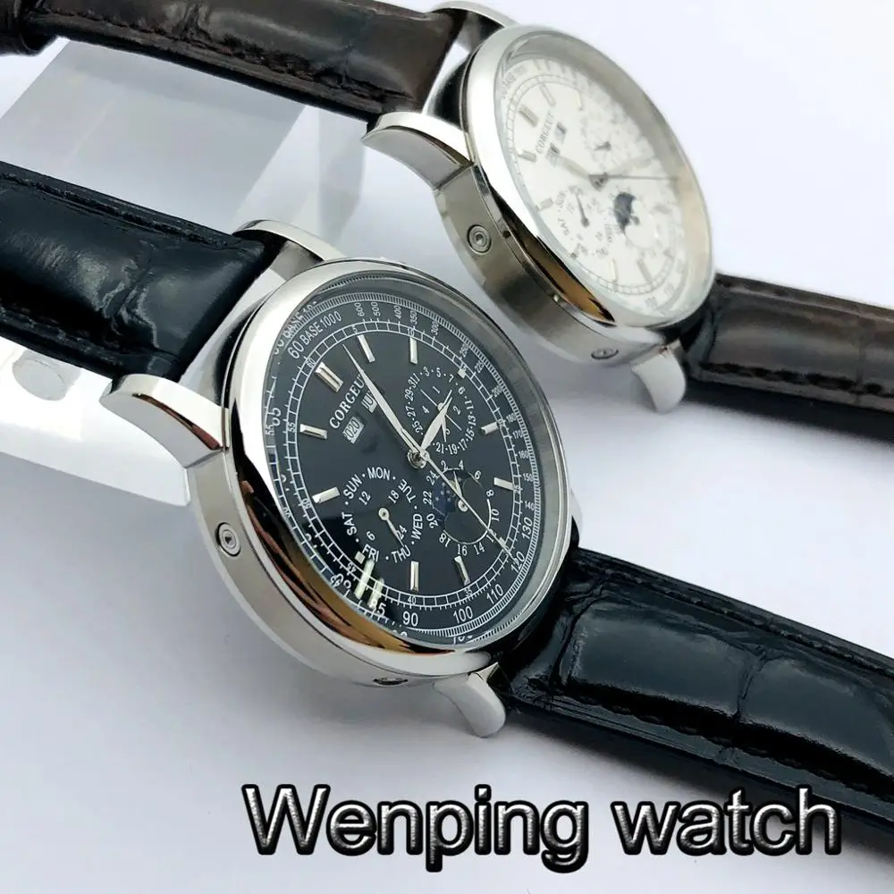 Часы наручные corgриста Мужские автоматические люксовые серебристые розовое