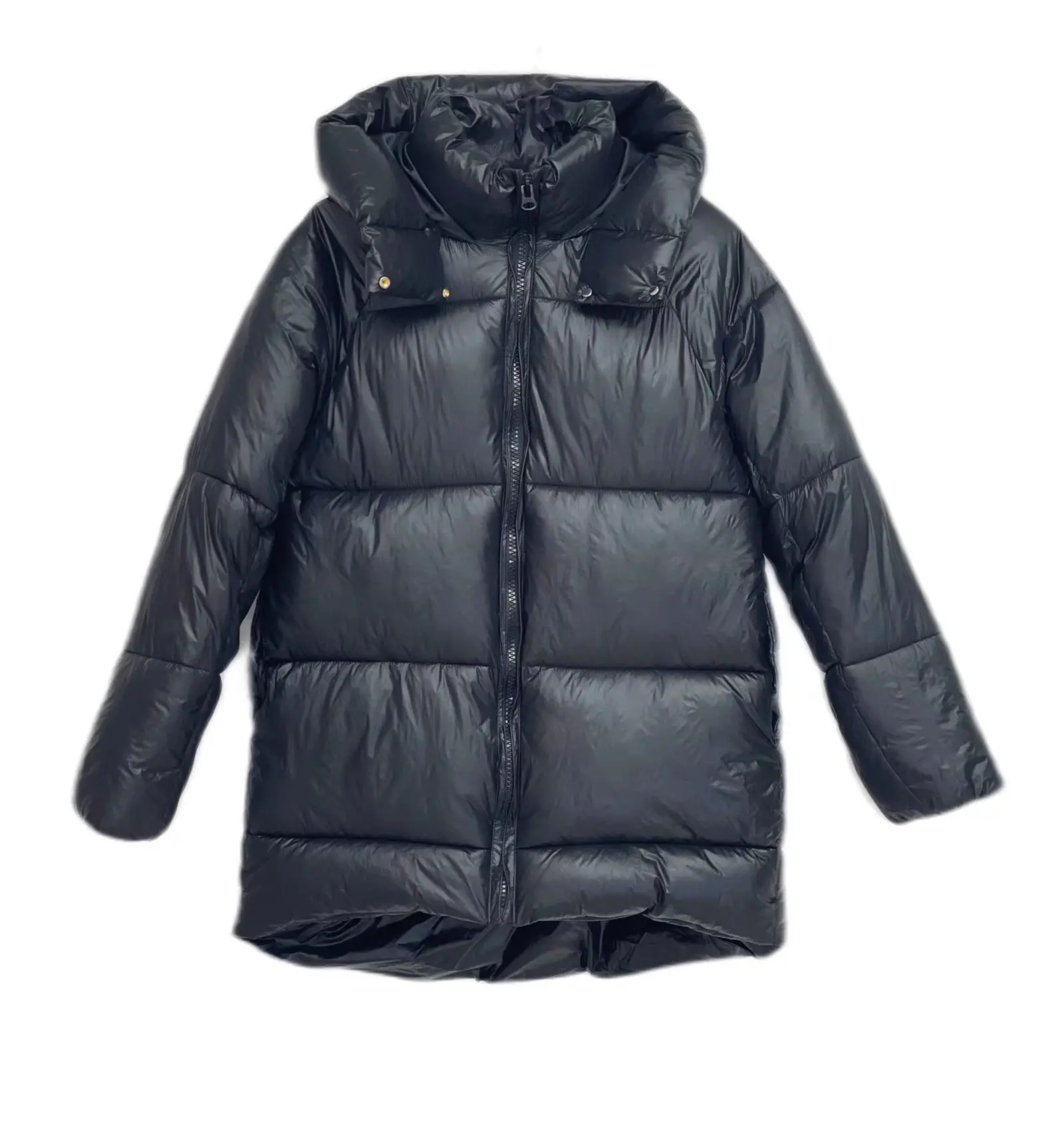 ZA 2021 Winter Down Jacket Collection Fashion Solid Stand-up Collar Women Coat Elegance Oversize Hooded Women's Jackets