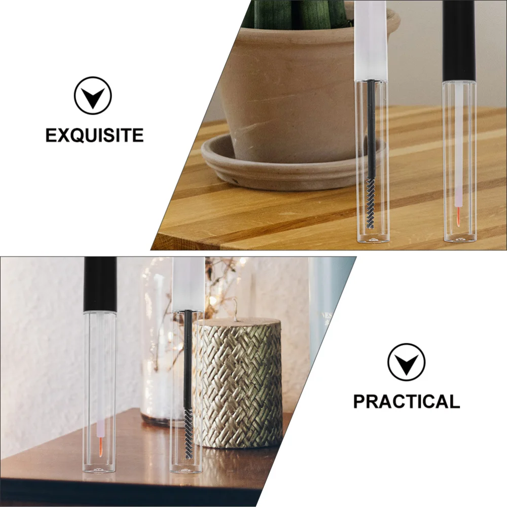 

8pcs Plastic Empty Tube Refillable Mascara Container Practical DIY Mascara Tube