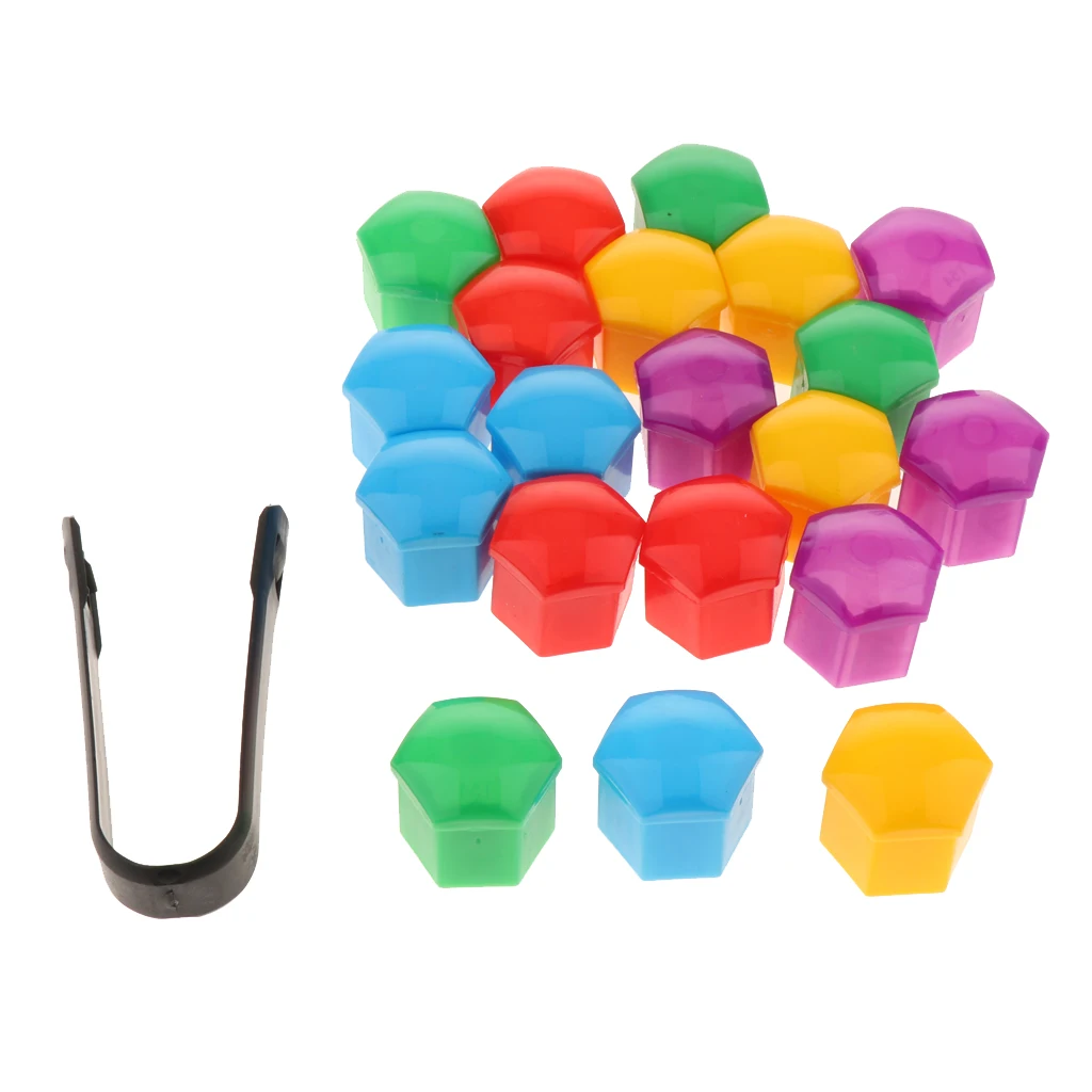 20 шт. пластиковые наконечники для гайки автомобиля 19 мм|Шпоры колеса| |