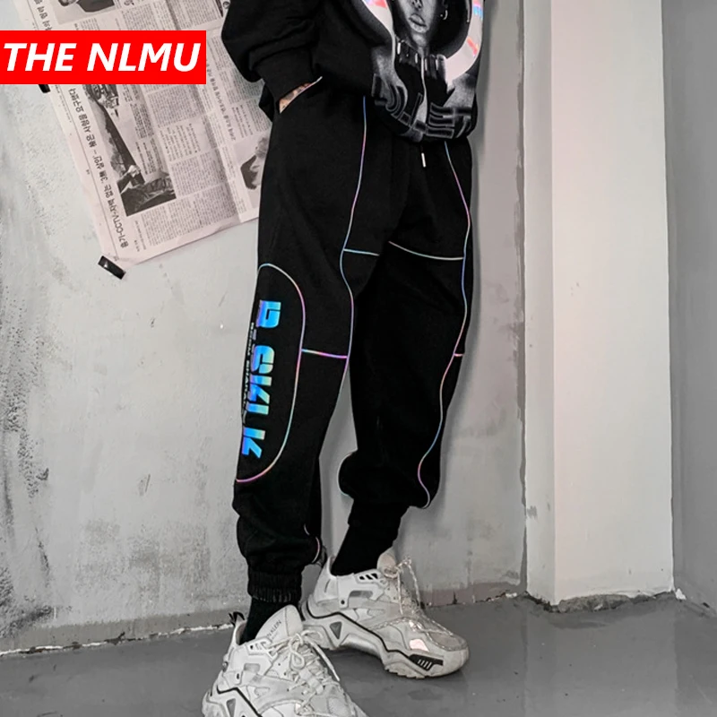Джоггеры в стиле хип хоп мужские спортивные штаны Харадзюку уличная одежда