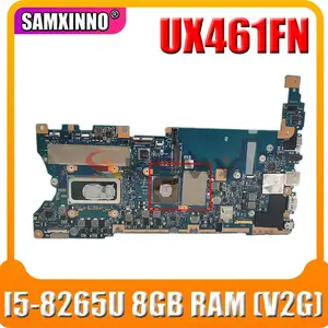 for asus ux461fn ux461f original motherboard mainboard tested 100 ux461fn laptop motherboard with i5 8265u cpu 8gb ram （v2g）gpu free g
