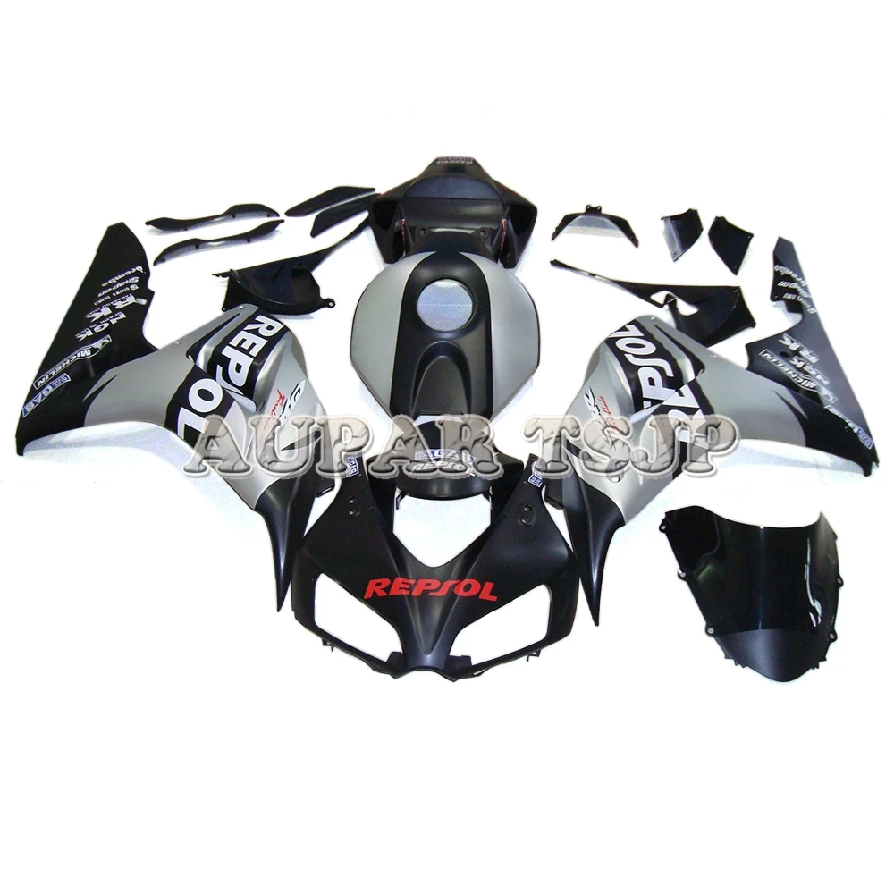

Repsol Silver and Black Fairing Kit For Honda cbr1000rr 06 07 CBR1000RR 2006 2007 CBR 1000RR 06 07 Plastic Fairings Bodywork Kit