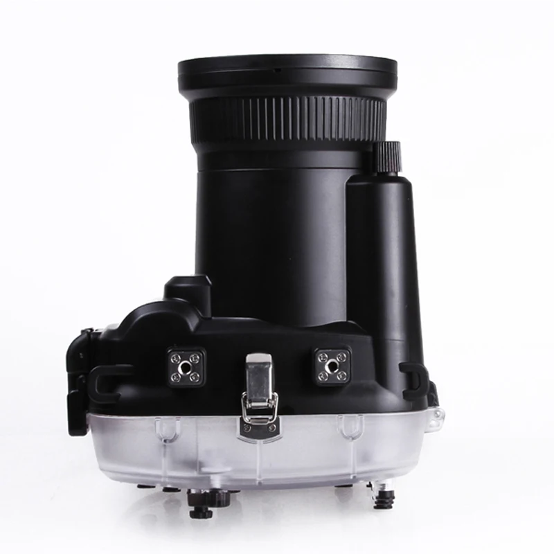 للبيع 60 مللي متر 195ft مقاوم للماء تحت الماء الغوص حافظة حاوية الكاميرا لكانون EOS 5D مارك III 5D 3 مع 24-105 مللي متر عدسة