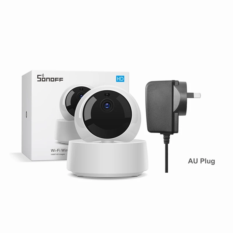 AU PLUG SONOFF GK-200MP2-B, умная Мини Wifi камера, беспроводная, 1080 P, HD IP камера, 360 IR, ночное видение, детский монитор, камера наблюдения s - Цвет: AU PLUG
