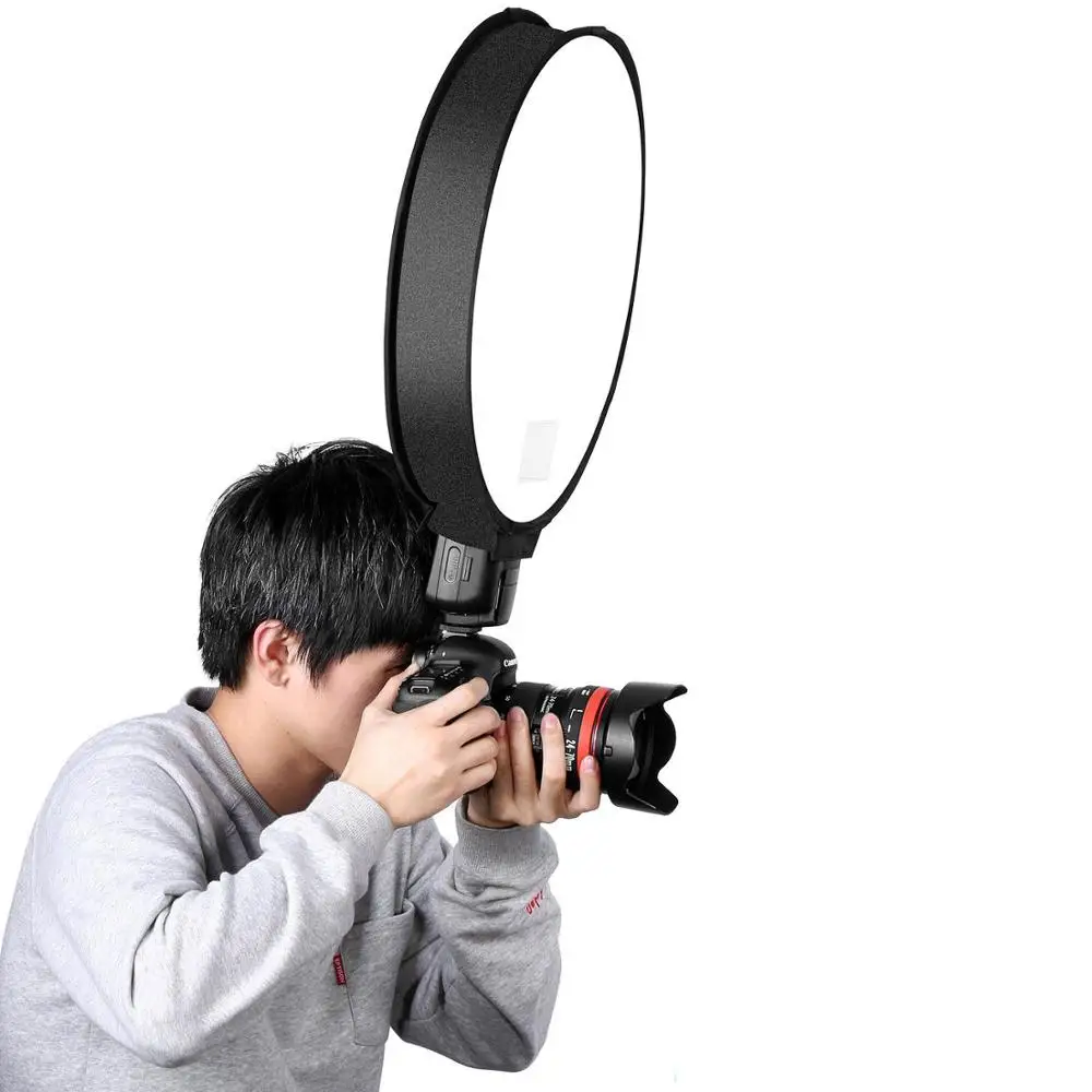 Портативный Круглый мини-софтбокс 30 см/40 см для фотокамеры Nikon Sony Yongnuo |