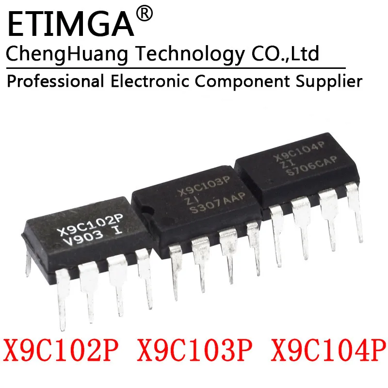 X9C102P X9C103P X9C104P X9C503P ZI DIP-8 цифровой чип потенциометра