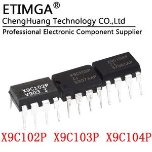 X9C102P X9C103P X9C104P X9C503P ZI DIP-8 Digital potentiometer chip