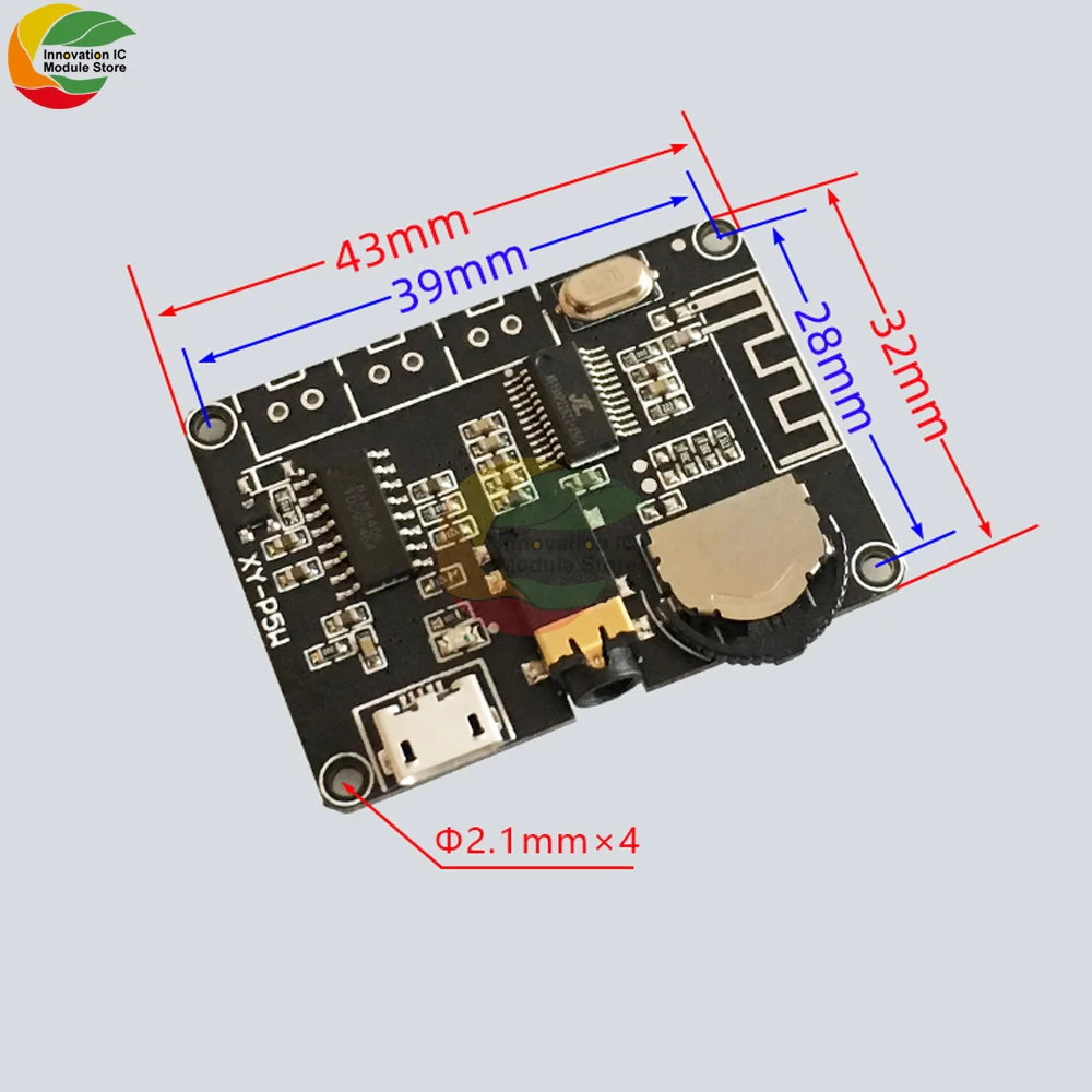 Ziqqucu PAM8406 Bluetooth 5 0 стерео аудио цифровой Мощность модуль усилителя XY-P5W для Arduino DC 3
