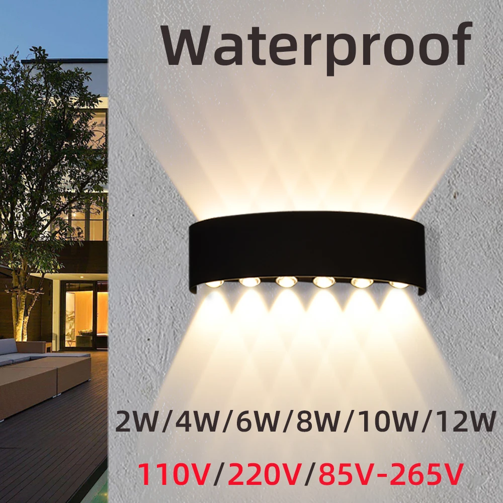 Скандинавские настенные светильники светодиодные алюминиевые наружные