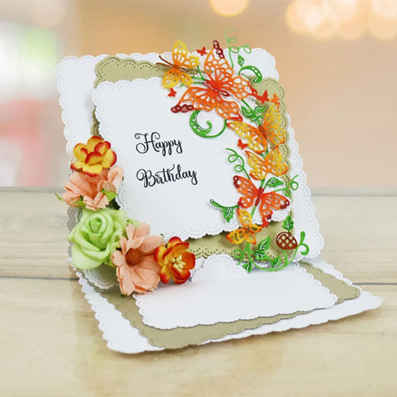 Кружевные искусственные вырезы для изготовления карт вариализированные