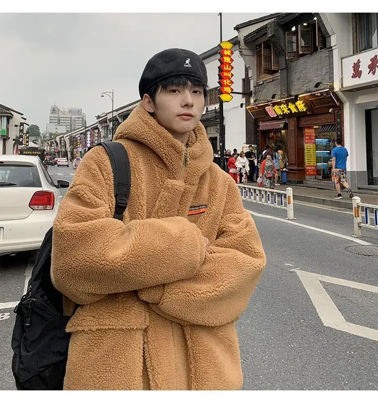 Мужская толстовка из овечьей шерсти с бархатной подкладкой | одежда