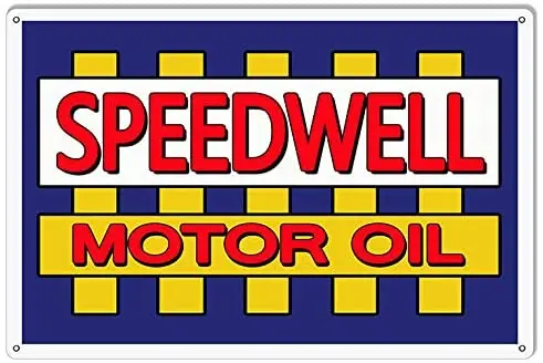 

ArtFuzz Speedwell Motor Oil Reproduction Large Garage Metal Sign 12x16