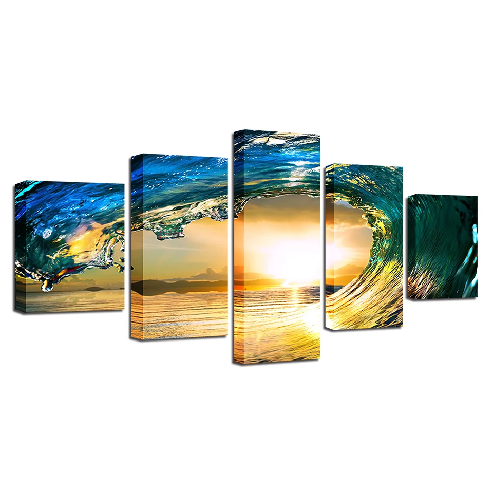

Posters Decoration for Room Decor Posters Wall Art Wall Home Decor Anime Poster Modern Art Posters Anime Scenery 5 Pieces