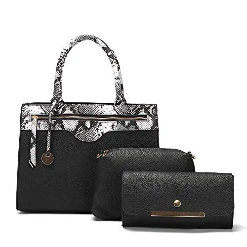 Женская сумочка комплект из 3 предметов модная дизайнерская сумка-тоут кошелек