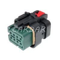 1 set 8 pin 1 6 series green auto cable harness socket car sealed wire connector automotive waterproof plug