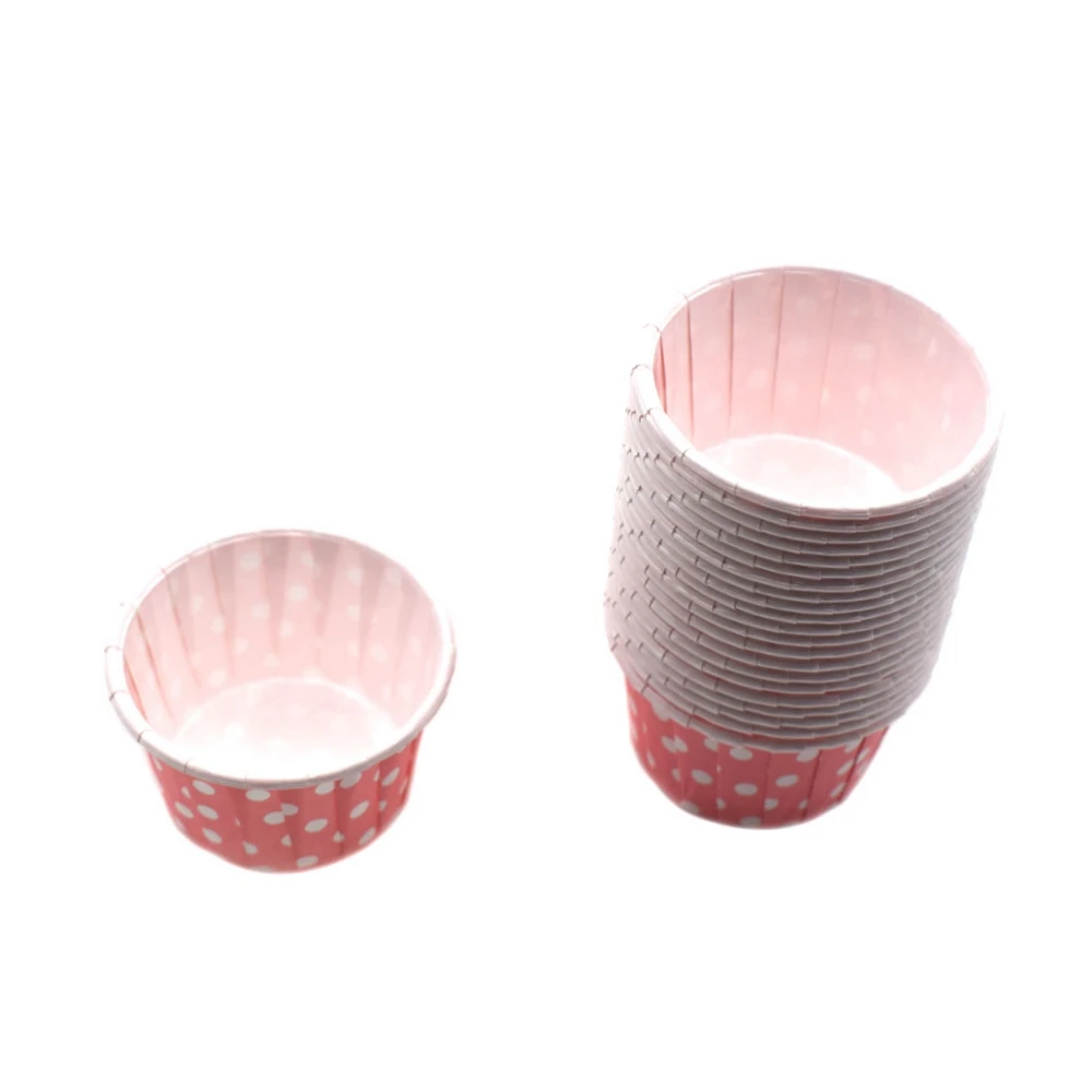 Подметальные машины 21 шт. Ретро Винтажные бумажные чашки в горошек для кексов
