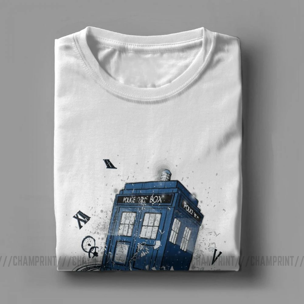 Мужская футболка Breaking The Time новинка футболки с коротким рукавом и круглым вырезом