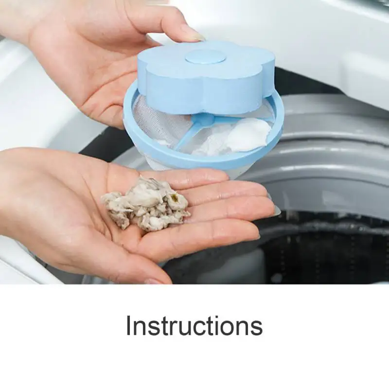 Laundry Filter Bag Washing Machine Floating Lint Hair Catcher Mesh Pouch Dirt Catch Tools Wool Clothes Cleaning Bags | Дом и сад