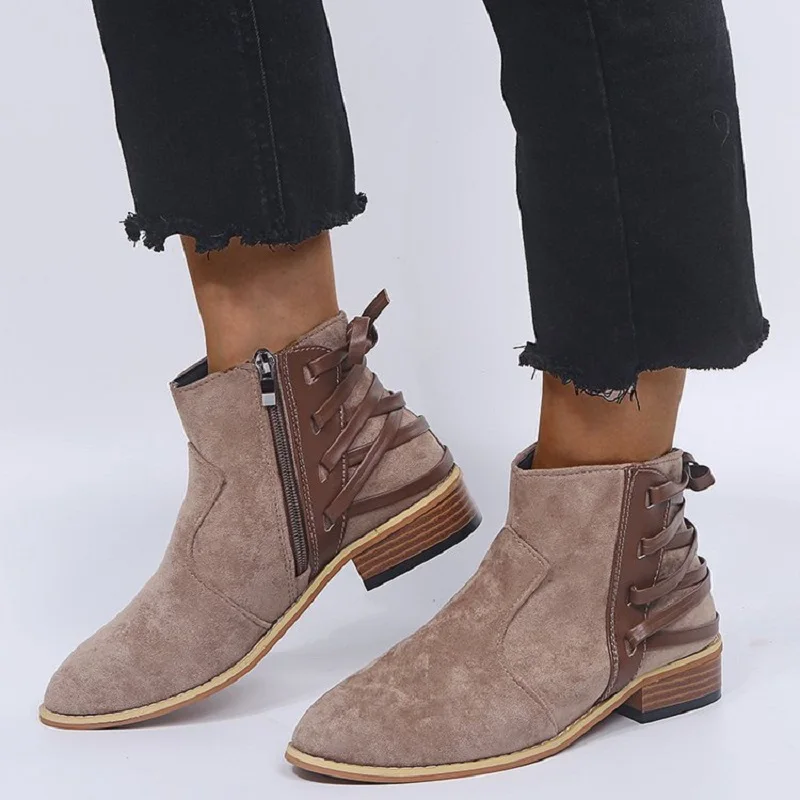 Женский сексуальный стиль hiver léopard imprimé bottes de mode décontracté bottines bas массивные Колечки