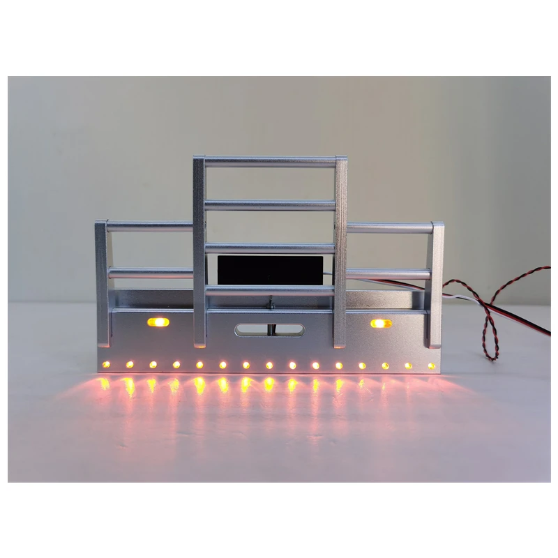 

Tamiya Tractor 1/14 Rc Trucks New American King 56344 56301 Front Bullpen Bumper Led Lights