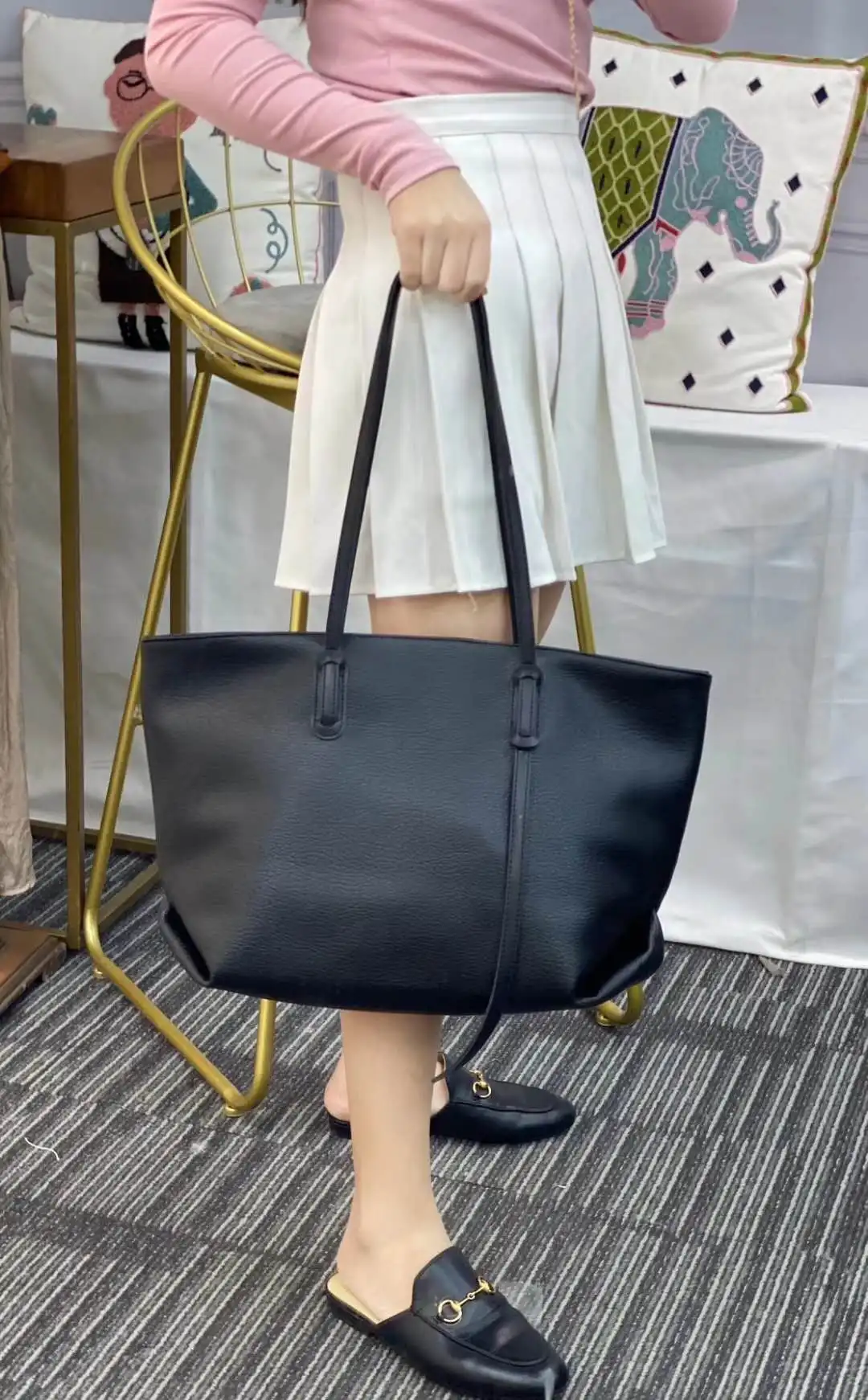 

pu women tote bags casual solid color ladies handbags big capacity soft pu leather ladies shoulder bags