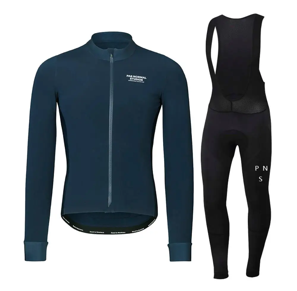 7 Winter Cycling Clothes PNS Long Sleeve Clothing Riding Jersey Set Thermal Fleece Maillot Ropa Ciclismo Invierno Keep Warm - Цвет: 7