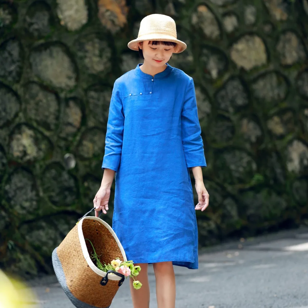 Оригинальное домашнее Новое китайское платье Чонсам с маленьким стоячим