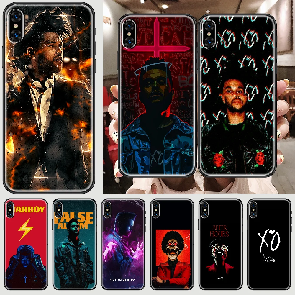 Чехол для телефона weeknd pop чехол iphone 5 5s se 2 6 6s 7 8 12 mini plus X XS XR 11 PRO MAX черный роскошный 3D