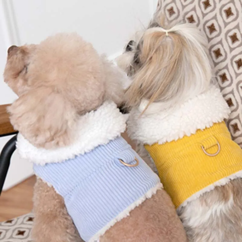 

Осенне-зимний наряд, веревочный жилет, полусекционный Тедди бишон, щенок, собака, кошка, одежда для домашних животных, щенки маленьких собак