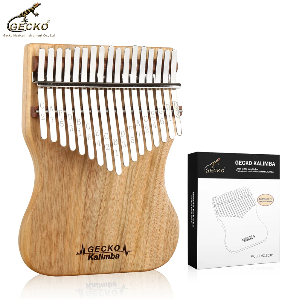 Пианино для большого пальца Gecko Kalimba 17 клавиш корпус из массива дерева