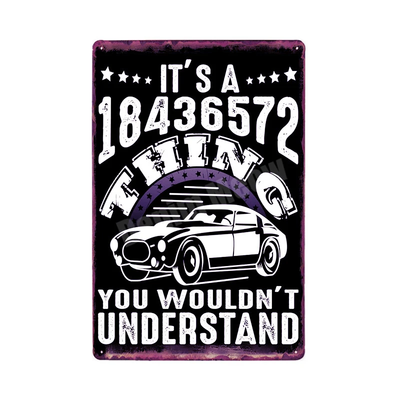 R Fix Cars Plaque Shabby Chic Metal Tin Signs Classic Car Wall Art Poster Advertising Plates Bar Garage Vintage Home Decor MN117 - Цвет: R