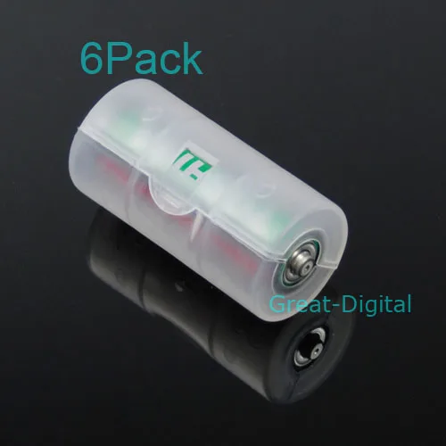 

P82F 2x AA to C Size Battery Converter Adaptor Adapter Case