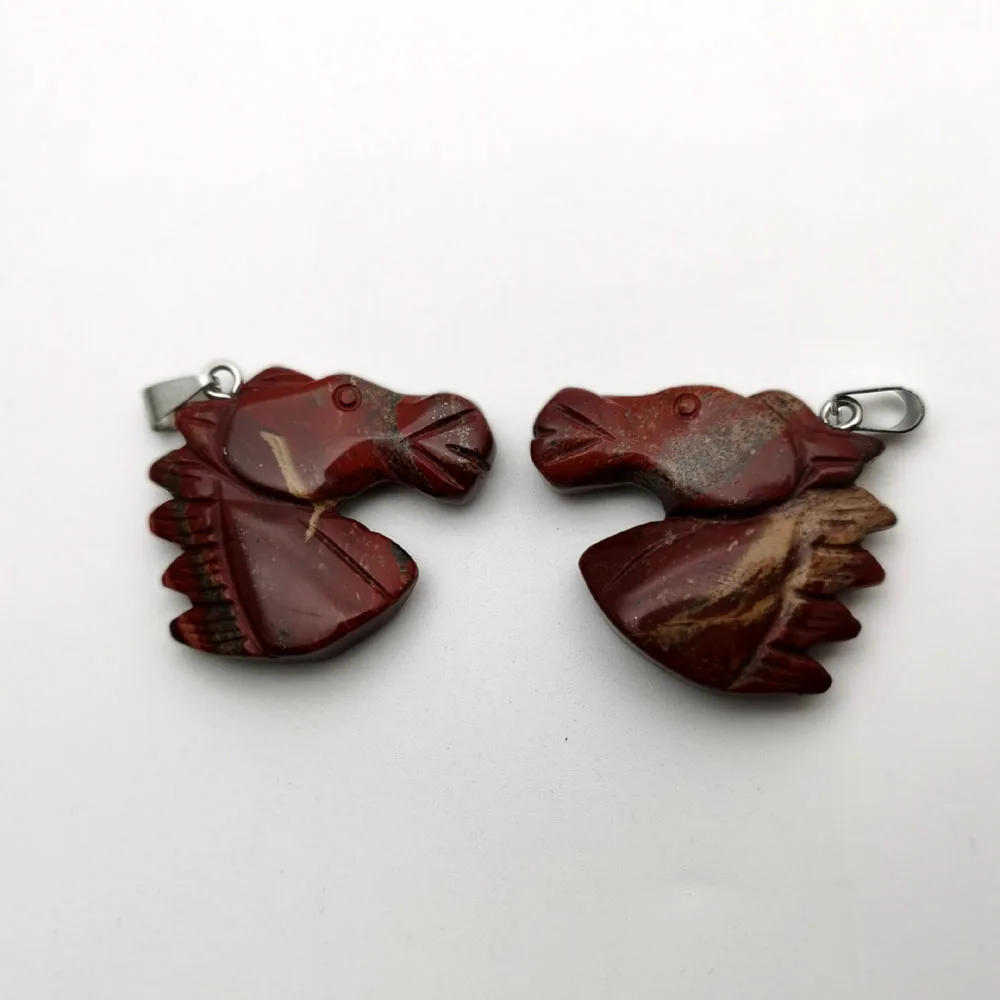 

fashion Red Jaspers natural stone Pendants & necklaces for making Jewelry charm Animal 10pcs Good quality wholesale