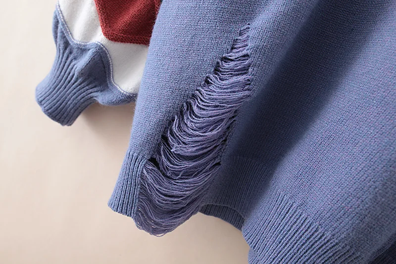 Женский свободный свитер из кроличьей шерсти большого размера Сезон осень-зима